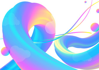 Color geometric gradient abstract background.