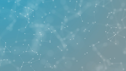 lines and dots technology futuristic Network plexus Abstract background 3d animation