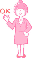 Pop Illustration of a job-hunting girl student face and pose