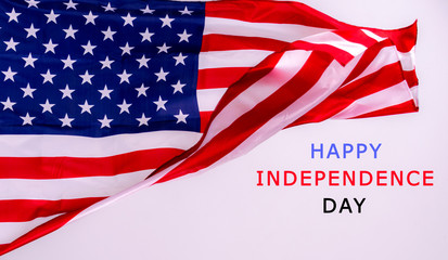 American flag background for Memorial Day or 4th of July with copy space. Or Independence Day background.