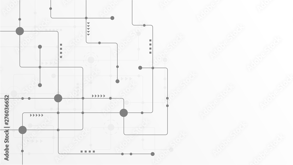 Poster abstract geometric connect lines and dots.simple technology graphic background.illustration vector d