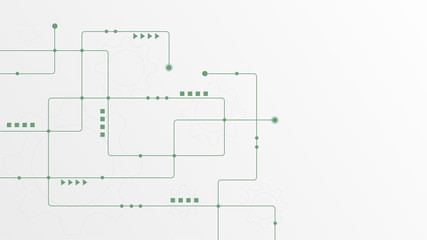 Abstract geometric connect lines and dots.Simple technology graphic background.Illustration Vector design Network and Connection concept.