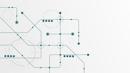 Abstract geometric connect lines and dots.Simple technology graphic background.Illustration Vector design Network and Connection concept.