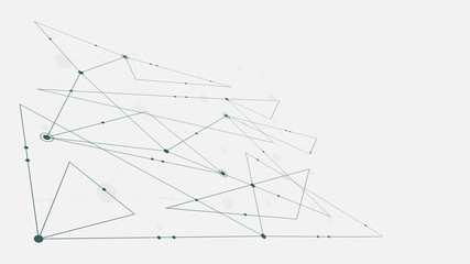 Abstract geometric connect lines and dots.Simple technology graphic background.Illustration Vector design Network and Connection concept.