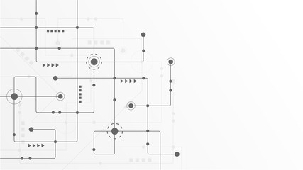 Abstract geometric connect lines and dots.Simple technology graphic background.Illustration Vector design Network and Connection concept.