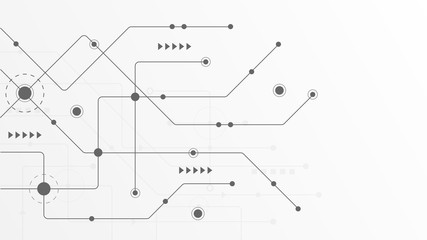 Abstract geometric connect lines and dots.Simple technology graphic background.Illustration Vector design Network and Connection concept.