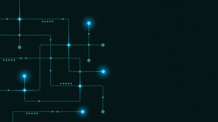 Abstract geometric connect lines and dots.Simple technology graphic background.Illustration Vector design Network and Connection concept.