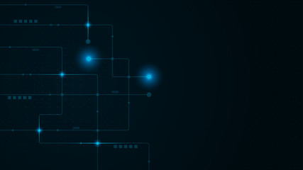 Abstract geometric connect lines and dots.Simple technology graphic background.Illustration Vector design Network and Connection concept.