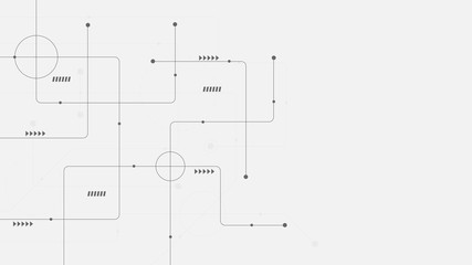 Abstract geometric connect lines and dots.Simple technology graphic background.Illustration Vector design Network and Connection concept