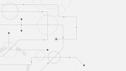 Obraz premium Abstract geometric connect lines and dots.Simple technology graphic background.Illustration Vector design Network and Connection concept