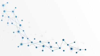 Obraz premium Abstract geometric connect lines and dots.Simple technology graphic background.Illustration Vector design Network and Connection concept.