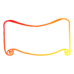 warm gradient line drawing cartoon banner