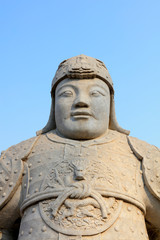 Obraz premium Stone statues of ancient Chinese generals