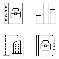 Business Vector Line Icon Set