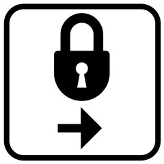 lock icon sign