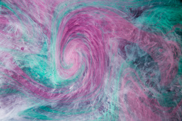 Abstract swirl spiral smooth texture ink in water 