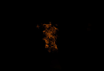 fire on black background