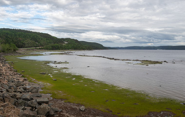 Fototapeta na wymiar Fjords National Park in Saguenay region of quebec