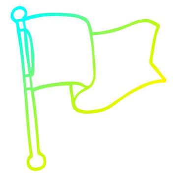 recommend clip art: cold gradient line drawing cartoon white flag waving