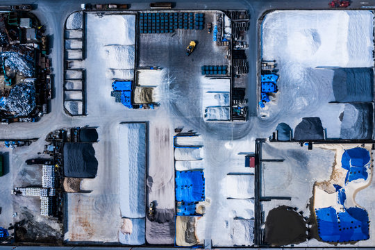 Aerial view of  quarry