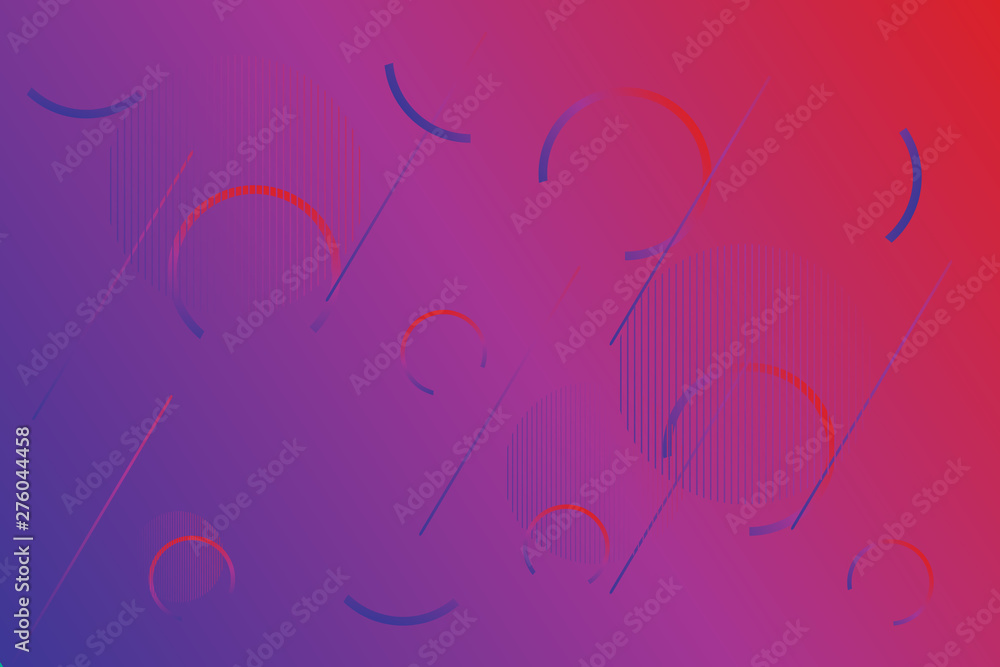 Wall mural minimal geometric background. dynamic fluid shapes composition with modern abstract design for landi