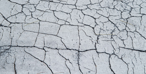 The cracked ground, Ground in drought, Soil texture and dry mud, Dry land.