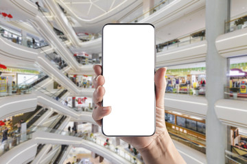 Hand-held mobile phones in stores
