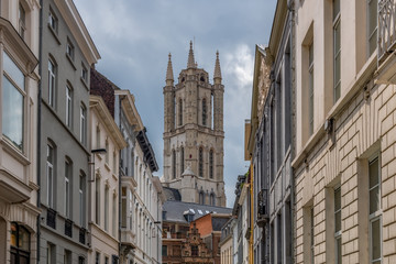 Fototapeta na wymiar Sant-Baafs Cathedral in ghent , Belgium, or in Dutch Sint Baafskathedraal