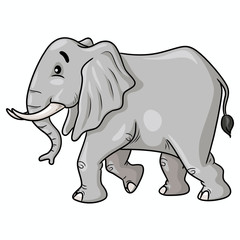 Elephant Walk Cartoon
