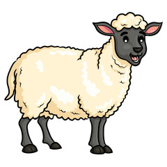 Sheep Cute Cartoon