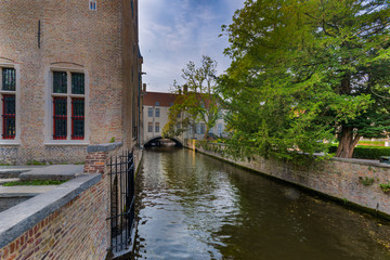 Fototapeta na wymiar walking in Bruges, belgium