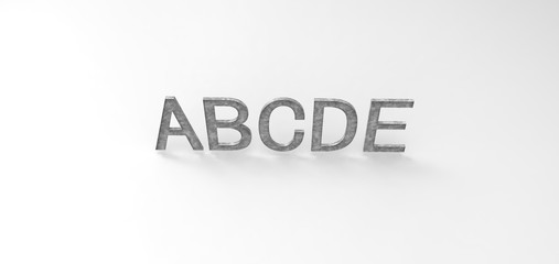 3D font 