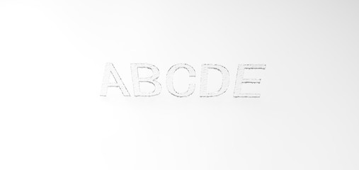 3D font 