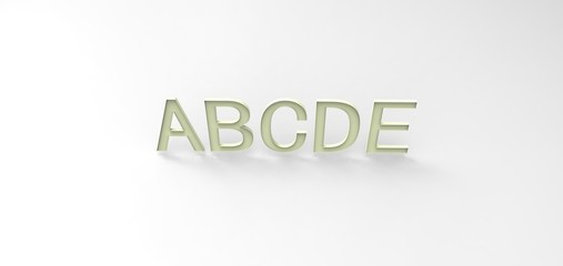 3D font 
