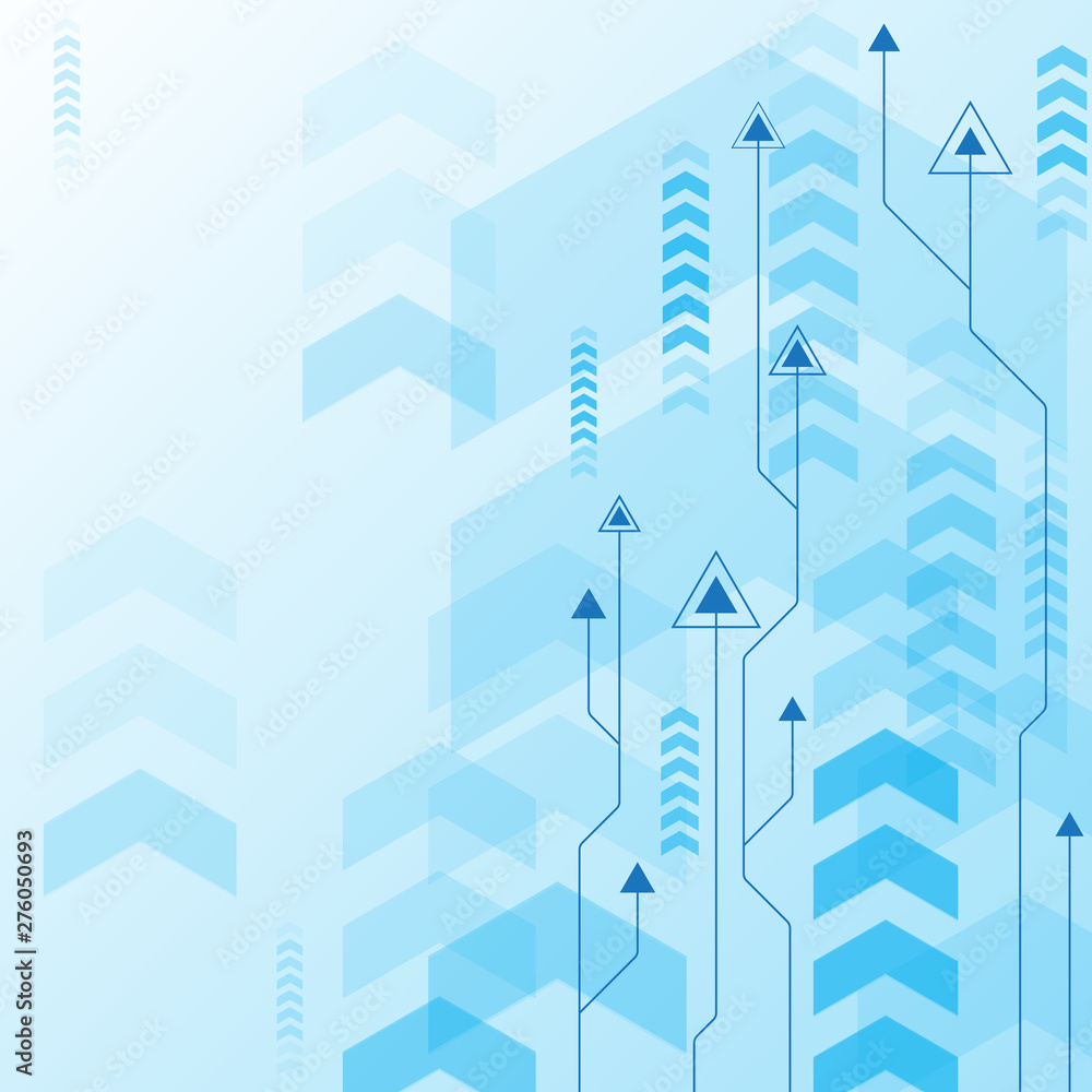 Poster arrow speed background and technology data load