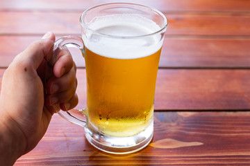 Fresh draught beer