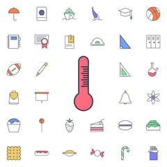 Thermometer icon. Universal set of web for website design and development, app development