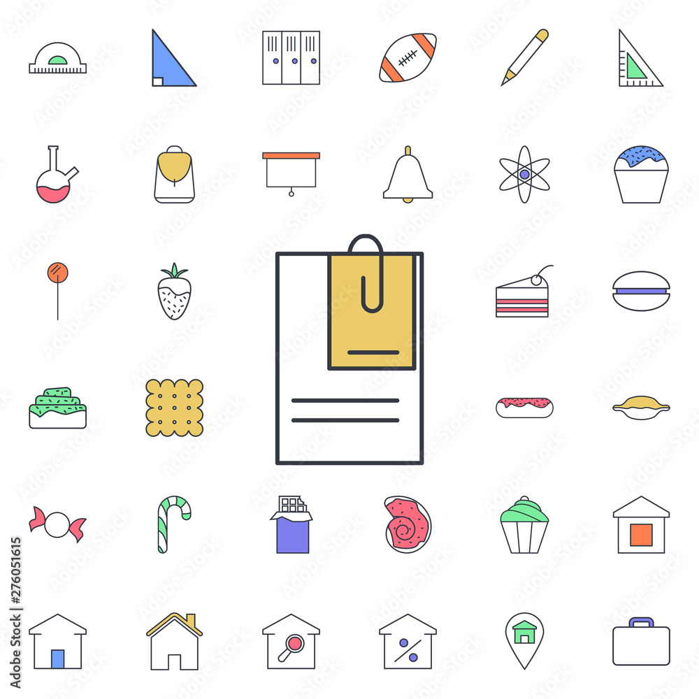Aufkleber note paper icon. universal set of web for website design and development, app development
