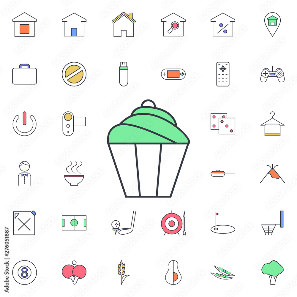 Aufkleber cake icon. universal set of web for website design and development, app development
