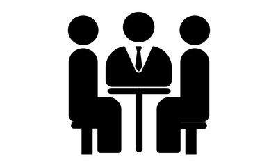 Business meeting single icon vector image 