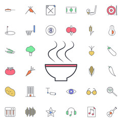 Hot soup icon. Universal set of web for website design and development, app development