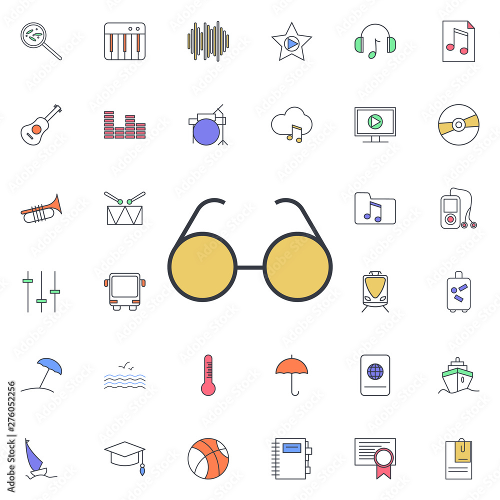 Poster spectacles icon. universal set of web for website design and development, app development