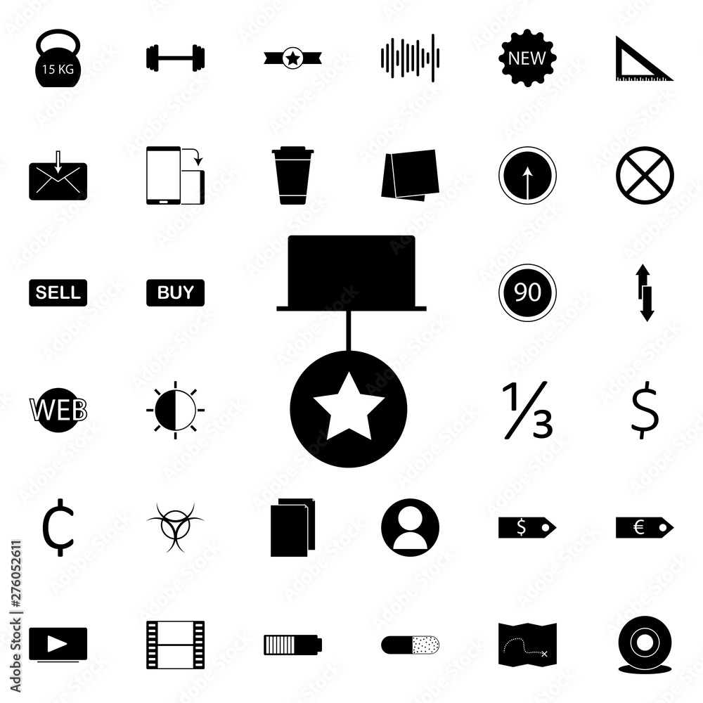 Aufkleber medal icon. universal set of web for website design and development, app development