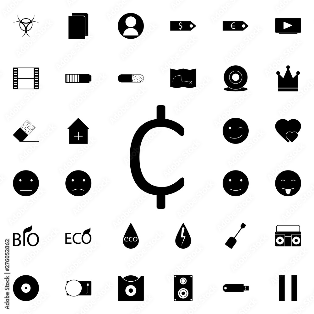 Aufkleber cent sign icon. universal set of web for website design and development, app development