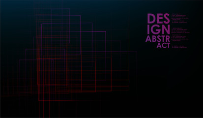 Light and stripes over dark background