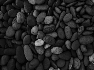 black stone background, pebble stone 