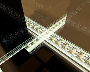 Urban network technology, digital network information,euro