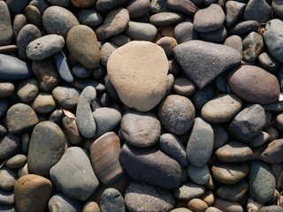 black stone background, beach stone