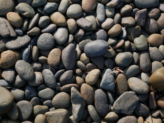 black stone background, beach stone
