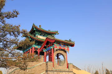 gate tower of ancient Chinese architectural style